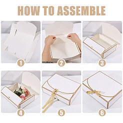 Boîtes d'emballage cadeau en carton&nbsp;CON-WH0085-246
