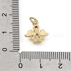 Ciondoli in ottone zirconi chiari micro pavé&nbsp;CU-L001-14G-07