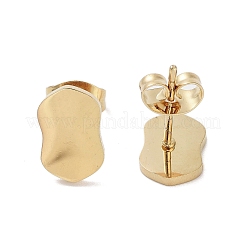 Boucles d'oreilles à tige en acier inoxydable 304 plaqué sous vide PVD pour femmes&nbsp;EJEW-A048-46I-G