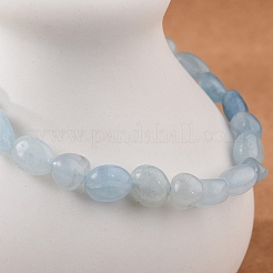 Natürliche Armbänder aus Aquamarinperlen&nbsp;X-BJEW-K213-54
