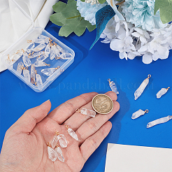 40 pendentif en cristal de quartz naturel.&nbsp;PALLOY-OC00046