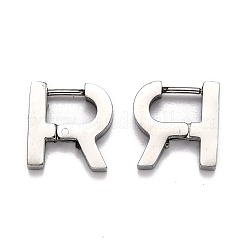 Boucles d'oreilles créoles en acier inoxydable 304 résistant au ternissement&nbsp;STAS-H156-13P