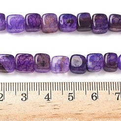Chapelets de perles veines de dragon en agate naturelle&nbsp;G-G177-E21-01