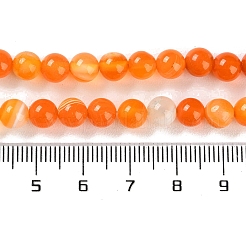 Chapelets de perles en agate à rayures naturelles/agates à bandes&nbsp;G-Z060-A01-A03