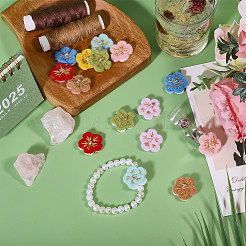 14 stücke 7 farben blume handgemachte wollfilz ornament zubehör&nbsp;FIND-CA0010-13