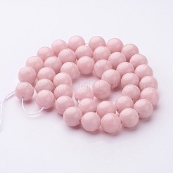 Cuentas mashan naturales redondos del jade hebras&nbsp;X-G-D263-10mm-XS02