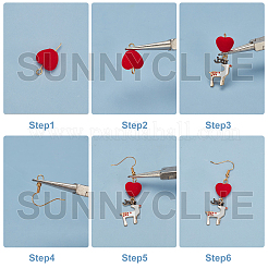 137 Stück DIY-Ohrring-Set im Weihnachtsstil&nbsp;DIY-SC0015-14