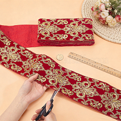 5 Yard Polyester-Stickband&nbsp;DIY-PH0038-45