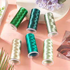 6 Rolle 6 Farben Velours-Häkelgarn&nbsp;AJEW-TA0002-76