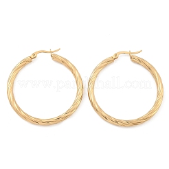 Pendientes de aro de acero inoxidable 304&nbsp;EJEW-H322-17G