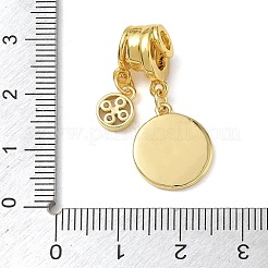 Muttertagsanhänger aus Messing mit Mikropflaster und klaren Zirkonia&nbsp;CU-CBA4231-09B-G