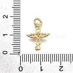 Ottone micro spianare pendenti zirconi&nbsp;KK-Z100-40G-02