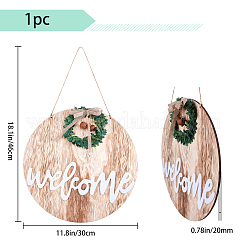 Decorazioni pendenti in legno&nbsp;AJEW-GF0002-34