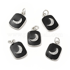 Ottone micro spianare pendenti zirconi&nbsp;KK-E068-VB439-2