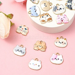 15pcs 15 styles de pendentifs en émail en alliage&nbsp;FIND-YW0006-19