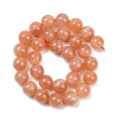 Natürliche sunstone Perlen Stränge&nbsp;G-G342-A02-7mm