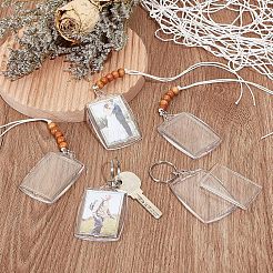 8 pendentif décoratif pour porte-badge en plastique&nbsp;HJEW-CA0001-19