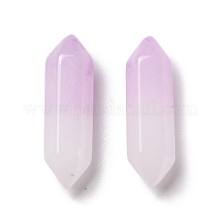 Pierres de guérison naturelles en jade blanc violet&nbsp;G-K330-65