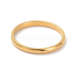 Anello da dito a cupola liscia lucida da 2 mm per ragazze donne&nbsp;LS-RJEW-C012-05G-G