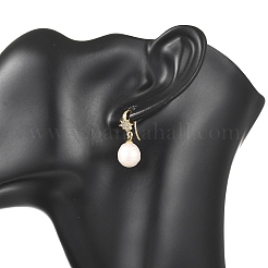 Natürliche Barockperle Keshi Perle baumeln Ohrringe&nbsp;EJEW-JE07112