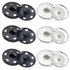 20 Stück Messing-Druckknöpfe in 2 Farben&nbsp;KK-CY0001-03