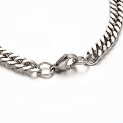Bracciali a catena in acciaio inossidabile 304 anti-ossidazione&nbsp;BJEW-M167-10P