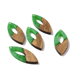 Pendentifs en bois de résine et de noyer&nbsp;RESI-N025-047