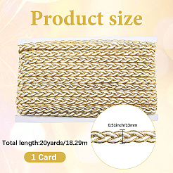 Rubans de dentelle tressée en polyester&nbsp;OCOR-WH20018-23A