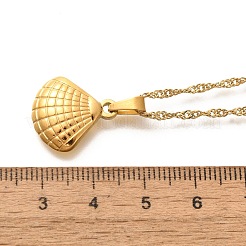 Sommerstrand 304 Edelstahl Anhänger Seil Kette Halsketten für Frauen&nbsp;STAS-Z108-01G-02