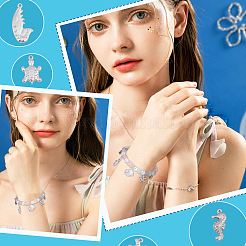 20 pièce 5 breloques en acier inoxydable 201 et 304 de style&nbsp;STAS-UN0029-47