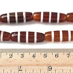 Brins de perles dzi de style tibétain en forme de riz&nbsp;G-A269-A09-01