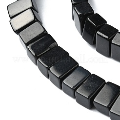 Natürlich gefärbte und erhitzte schwarze Onyxperlenstränge&nbsp;G-C135-O01-01