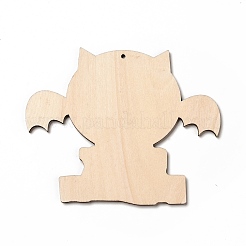 Pendenti grandi in legno stampato monofacciale&nbsp;WOOD-I010-10D