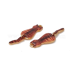Crémaillère placage pendentifs en émail d'alliage&nbsp;ENAM-K050-01G