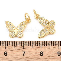 Breloques en laiton avec zircone cubique de micro pave&nbsp;CU-CBA908F-05G-05