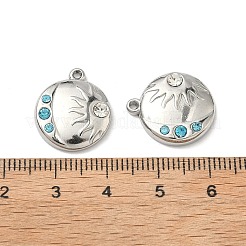 Pendentifs en strass en acier inoxydable 304&nbsp;STAS-L308-06P