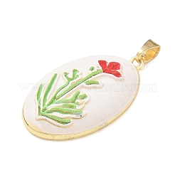 Pendentifs d'émail en laiton &nbsp;KK-CBA2CFD-03G-A