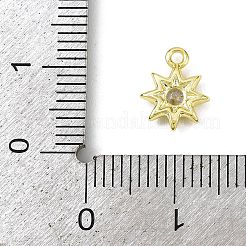 Pendentifs en zircone cubique clair en laiton&nbsp;KK-L238-12G