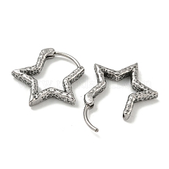 Orecchini a cerchio in acciaio chirurgico 316 per donna e uomo&nbsp;EJEW-D096-16B-AS