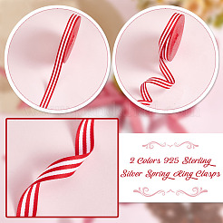 25 Yards gestreifte Polyesterbänder&nbsp;DIY-GA0006-85