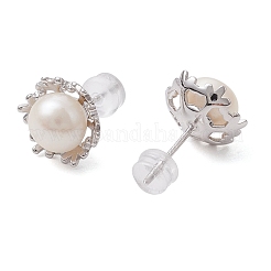 Natürliche Perle Ohrstecker&nbsp;EJEW-P286-10P