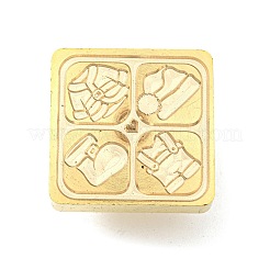 Testa di timbro in ottone con sigillo di ceralacca a tema natalizio&nbsp;TOOL-R125-04D
