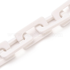 Handgefertigte opake Acrylkreuzketten&nbsp;AJEW-JB00766-05