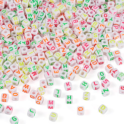 1332pcs 4 Farben undurchsichtige Acrylperlen&nbsp;OACR-TA0014-42