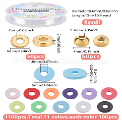DIY-Sets zur Herstellung von Armbändern und Halsketten aus Polymer-Ton&nbsp;DIY-LP0001-66