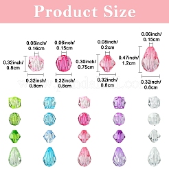200 Stück 20 Stile transparente Acrylperlen-Sets&nbsp;TACR-YW0002-38
