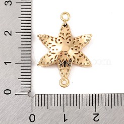 Ciondoli connettore in ottone con pavé di zirconi cubici trasparenti&nbsp;KK-S389-35G