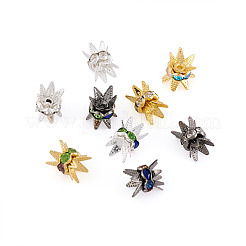 120 tappo per perline in lega di zinco da 6 colori&nbsp;FIND-YS0001-09