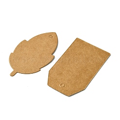 80 Stück 8 Stile leere Geschenkanhänger aus Kraftpapier&nbsp;CDIS-FS0001-05