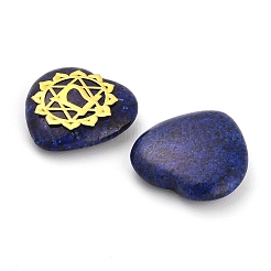 7 stücke 7 arten chakra natürliche gefärbt sesam jaspis liebe herz ornamente figuren&nbsp;G-P533-01F-1